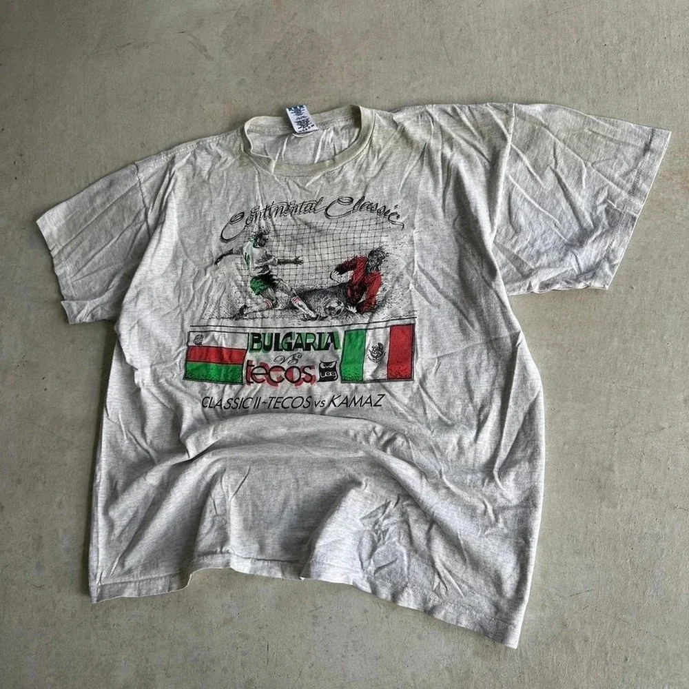 Vintage 90s Adidas Soccer World Cup T Shirt Size XL